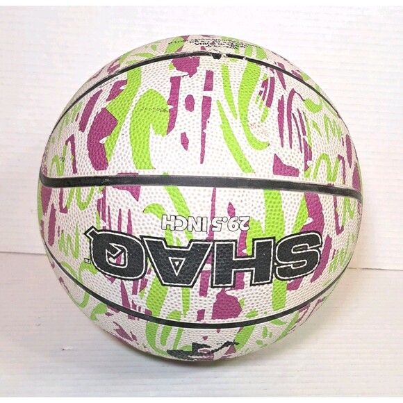 Shaq Basketball Splash Paint Official Sized 29.5" Rubber Ball Shaquille O'Neil - Picture 3 of 6